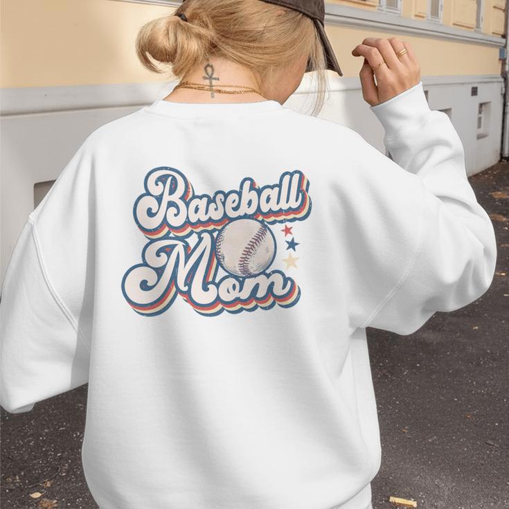 Baseball Mom Squad Women's Sweatshirt Back Print