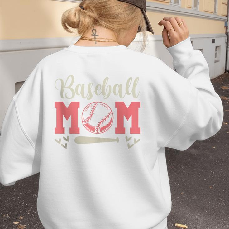 Baseball Mom And Sweet For Moms With Baseball Kids Women's Sweatshirt Back Print Baseball Mom And Sweet For Moms With Baseball Kids Women's Sweatshirt Back Print