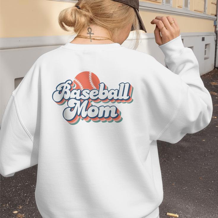 Baseball Mom And Sweet For Moms Vintage Font Women's Sweatshirt Back Print Baseball Mom And Sweet For Moms Vintage Font Women's Sweatshirt Back Print
