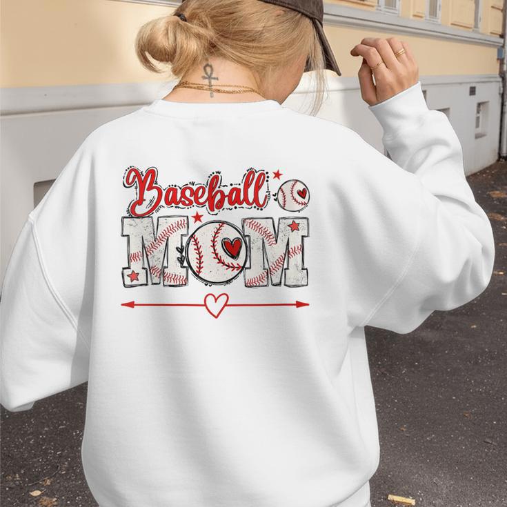 Baseball Mom T-Ball Moms Ball Player Moms Ballpark Mama Women's Sweatshirt Back Print Baseball Mom T-Ball Moms Ball Player Moms Ballpark Mama Women's Sweatshirt Back Print
