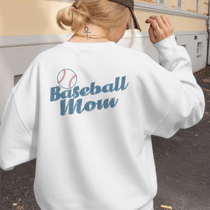 Baseball Mom Team Ball Sports Fan Women's Sweatshirt Back Print