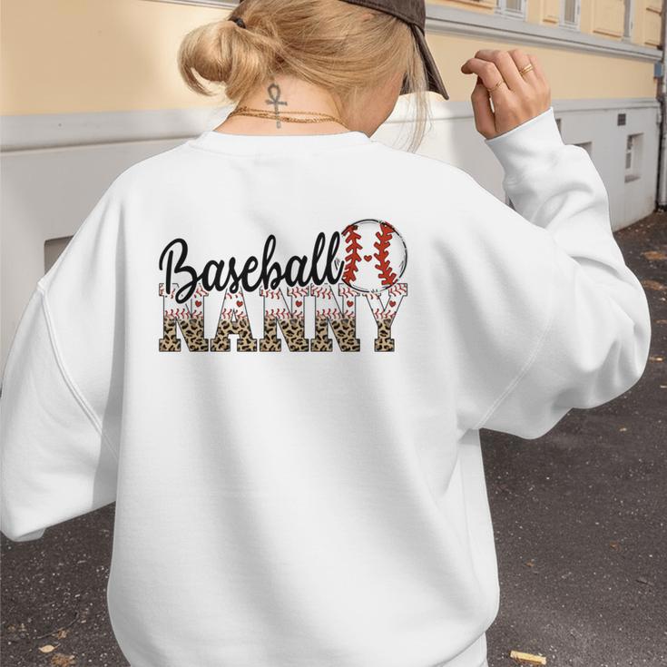Baseball Nanny Women BallPark Nanny Baseball Mom Women's Sweatshirt Back Print Baseball Nanny Women BallPark Nanny Baseball Mom Women's Sweatshirt Back Print