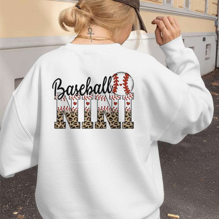 Baseball Nini Women BallPark Nini Baseball Mom Mother's Day Women's Sweatshirt Back Print Baseball Nini Women BallPark Nini Baseball Mom Mother's Day Women's Sweatshirt Back Print