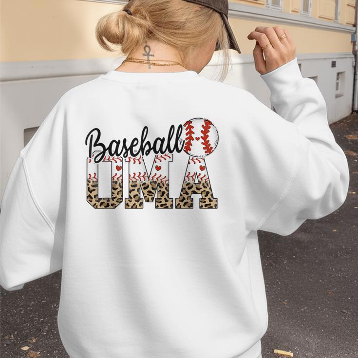 Baseball Oma Women BallPark Oma Baseball Mom Mother's Day Women's Sweatshirt Back Print Baseball Oma Women BallPark Oma Baseball Mom Mother's Day Women's Sweatshirt Back Print