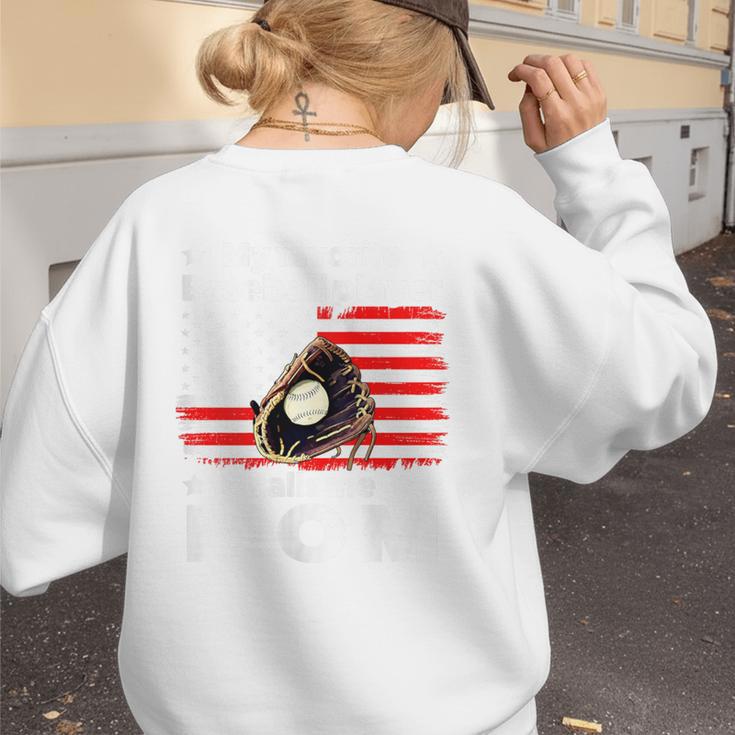 My Baseball Player Calls Me Mom Baseball Mom Women's Sweatshirt Back Print My Baseball Player Calls Me Mom Baseball Mom Women's Sweatshirt Back Print