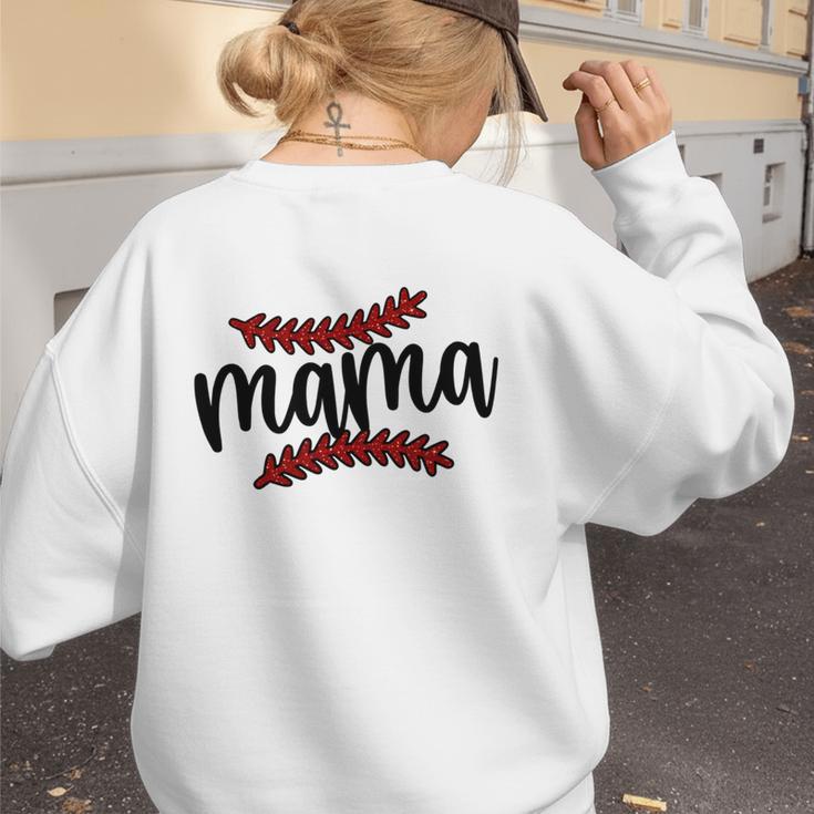 Custom Hustle Tball Tee Ball Baseball Mom Women's Sweatshirt Back Print