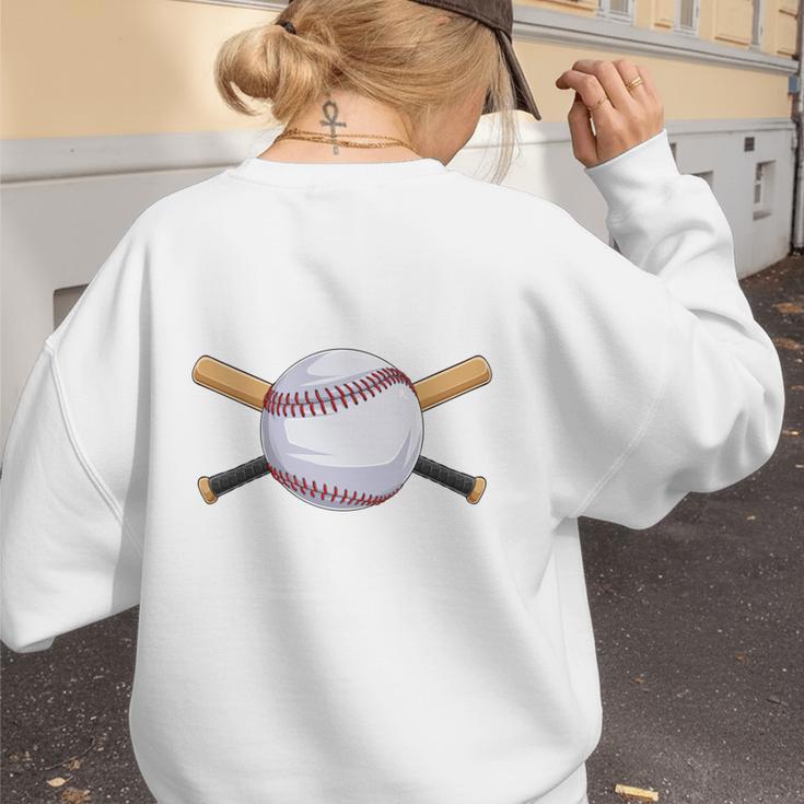 Dugout Mom Baseball Mommy Baseball Mother's Day Women's Sweatshirt Back Print Dugout Mom Baseball Mommy Baseball Mother's Day Women's Sweatshirt Back Print