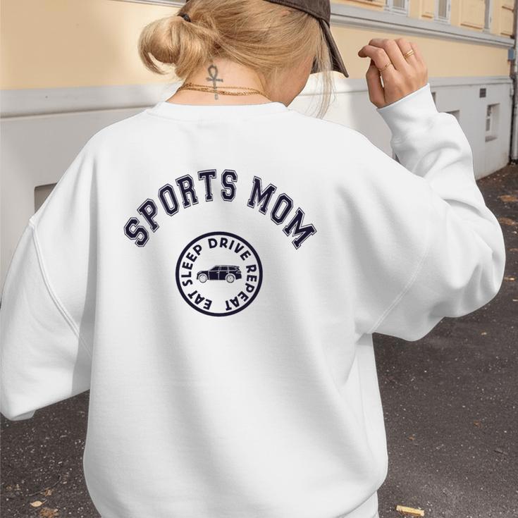 Eat Sleep Sports Hockey Cheer Baseball Mom Taxi Women's Sweatshirt Back Print Eat Sleep Sports Hockey Cheer Baseball Mom Taxi Women's Sweatshirt Back Print