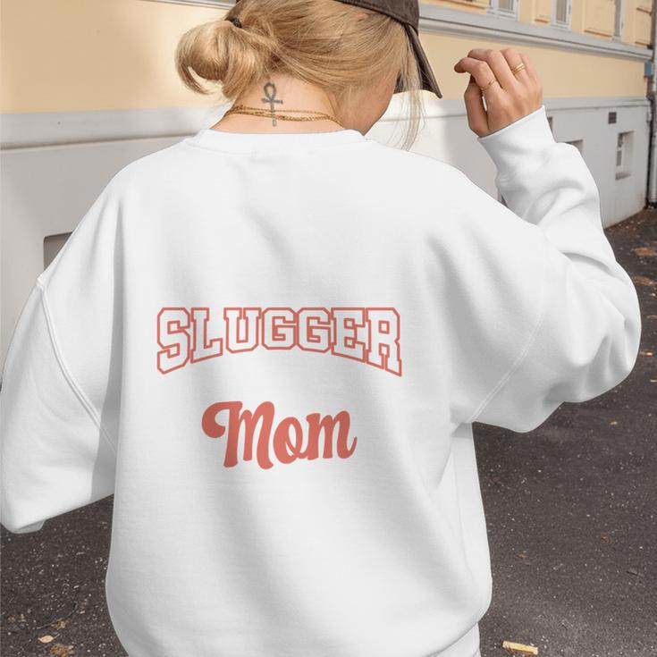 My Favorite Little Slugger Calls Me Mom Proud Baseball Mom Women's Sweatshirt Back Print My Favorite Little Slugger Calls Me Mom Proud Baseball Mom Women's Sweatshirt Back Print