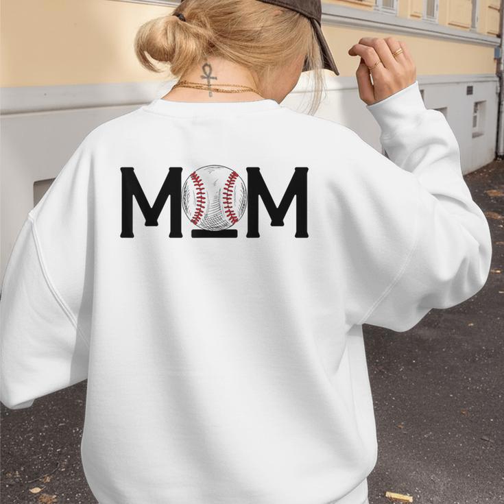 Loud & Proud Baseball Mom Softball Mother Women Mommy Women's Sweatshirt Back Print