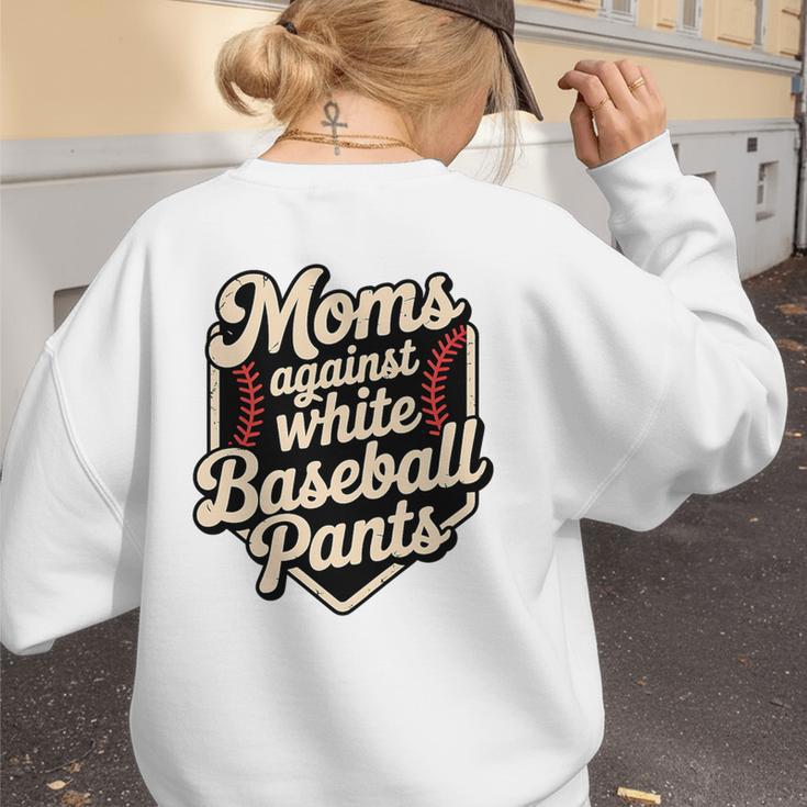 Moms Against Baseball Pants Baseball Mom Premium Tri-Blend Women's Sweatshirt Back Print