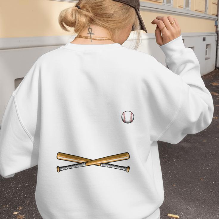 Moms Against Baseball Pants Softball Baseball Mom Women's Sweatshirt Back Print Moms Against Baseball Pants Softball Baseball Mom Women's Sweatshirt Back Print