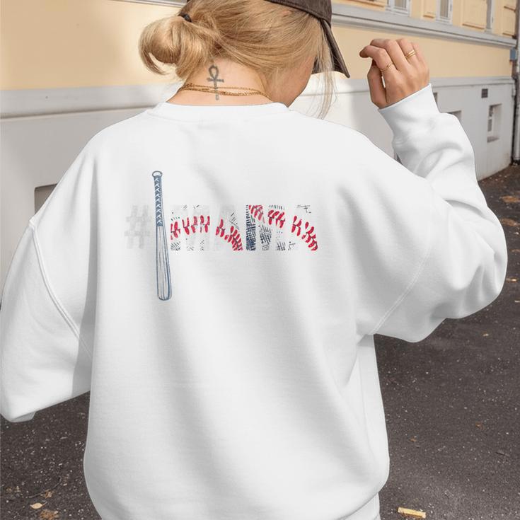 Number One Baseball Mom For Mothers Day Baseball Mama Premium Women's Sweatshirt Back Print Number One Baseball Mom For Mothers Day Baseball Mama Premium Women's Sweatshirt Back Print