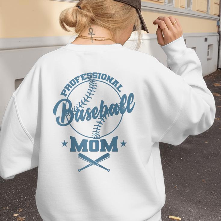Professional Baseball Mom Team Sports Raglan Baseball Tee Women's Sweatshirt Back Print Professional Baseball Mom Team Sports Raglan Baseball Tee Women's Sweatshirt Back Print