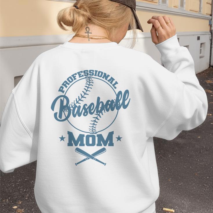 Professional Baseball Mom Team Sports Women's Sweatshirt Back Print
