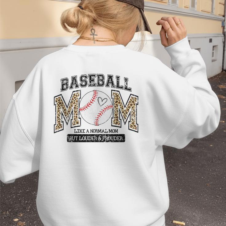 Proud Baseball Mom Shirt For Women Baseball Mom Team Women's Sweatshirt Back Print Proud Baseball Mom Shirt For Women Baseball Mom Team Women's Sweatshirt Back Print