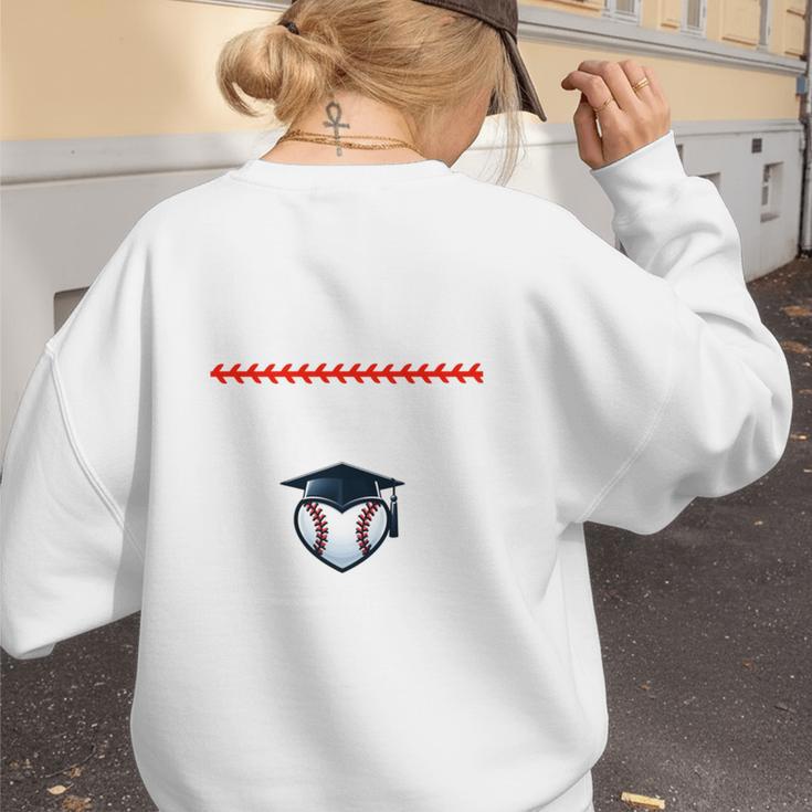 Senior Baseball Mom 2024 Senior Mom Class Of 2024 Baseball Women's Sweatshirt Back Print Senior Baseball Mom 2024 Senior Mom Class Of 2024 Baseball Women's Sweatshirt Back Print