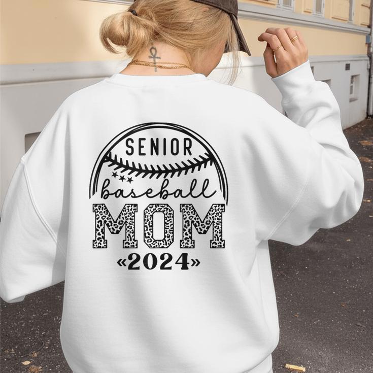 Senior Baseball Mom 2024 Women's Sweatshirt Back Print