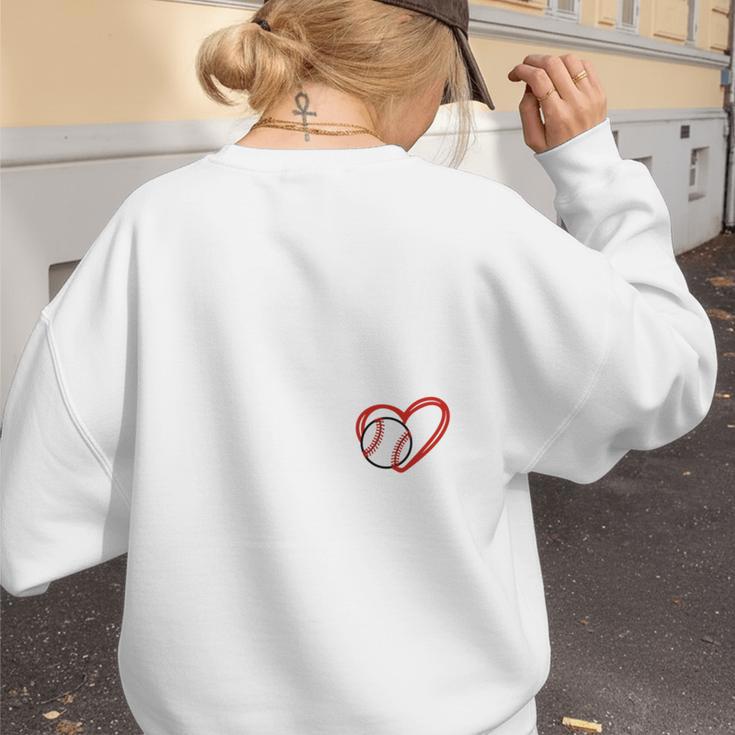 Senior Baseball Mom Class Of 2024 Baseball Player Son 2024 Women's Sweatshirt Back Print