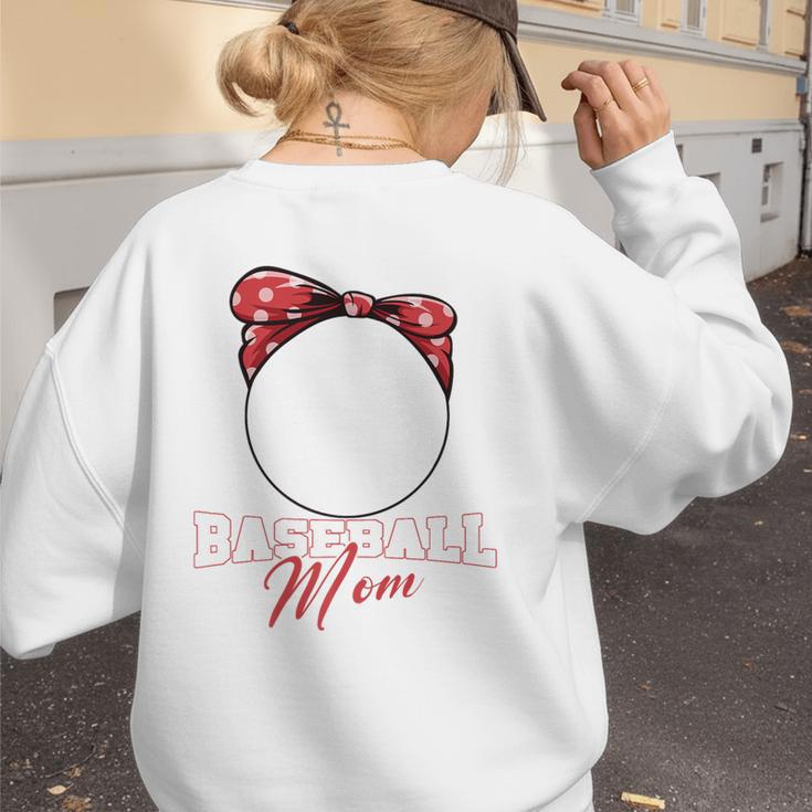 Softball Baseball Mom Floral Tee Mother's Day Premium Women's Sweatshirt Back Print Softball Baseball Mom Floral Tee Mother's Day Premium Women's Sweatshirt Back Print