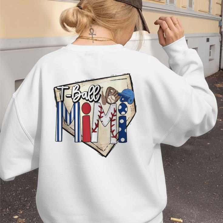 T-Ball Mimi Baseball Mom Game Day Women's Sweatshirt Back Print T-Ball Mimi Baseball Mom Game Day Women's Sweatshirt Back Print