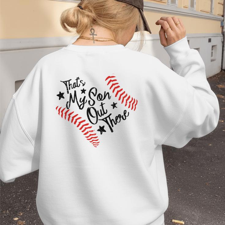 That's My Son Out There Baseball Mom Heart Mom Life Women's Sweatshirt Back Print That's My Son Out There Baseball Mom Heart Mom Life Women's Sweatshirt Back Print