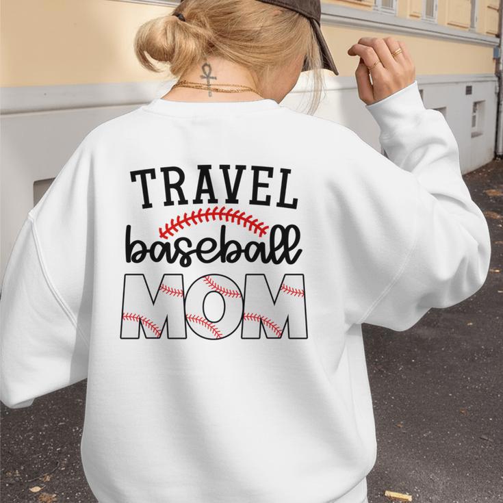Travel Baseball Mom Sports Mom Baseball Mama Women's Sweatshirt Back Print Travel Baseball Mom Sports Mom Baseball Mama Women's Sweatshirt Back Print