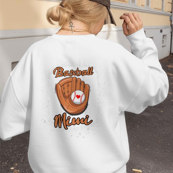 Women Baseball Mom Shirt Baseball Season Shirt Mothers Day Women's Sweatshirt Back Print