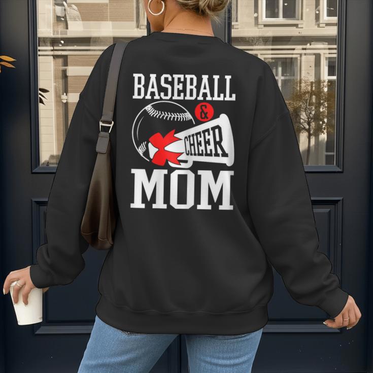 Baseball Cheer Mom Cheerleading Cheerleader Baseball Mom Women's Sweatshirt Back Print Baseball Cheer Mom Cheerleading Cheerleader Baseball Mom Women's Sweatshirt Back Print