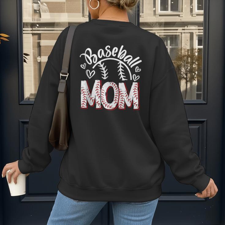 Baseball Mom Cute Baseball Mama Proud Senior Baseball Player Women's Sweatshirt Back Print Baseball Mom Cute Baseball Mama Proud Senior Baseball Player Women's Sweatshirt Back Print