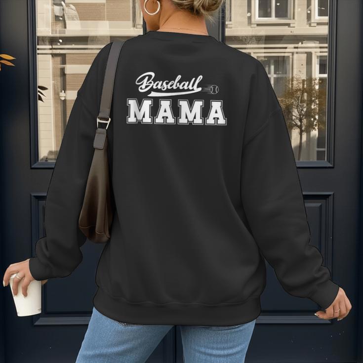 Baseball Mom Design Women's Sweatshirt Back Print
