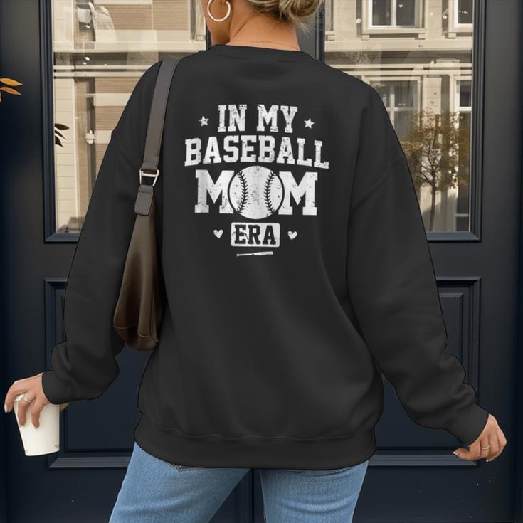 In My Baseball Mom Era Cool Mommy Women's Sweatshirt Back Print In My Baseball Mom Era Cool Mommy Women's Sweatshirt Back Print