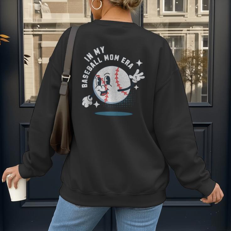 In My Baseball Mom Era Retro Baseball Mom Home Runs Women's Sweatshirt Back Print In My Baseball Mom Era Retro Baseball Mom Home Runs Women's Sweatshirt Back Print