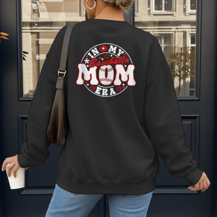 Baseball Mom Era For Women Player Mother Women's Sweatshirt Back Print