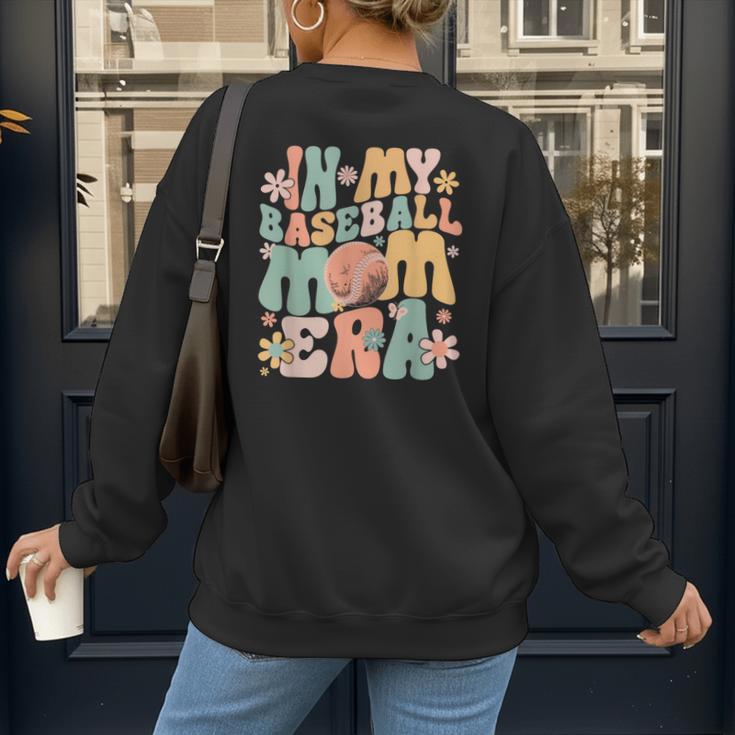 In My Baseball Mom Era Women's Sweatshirt Back Print