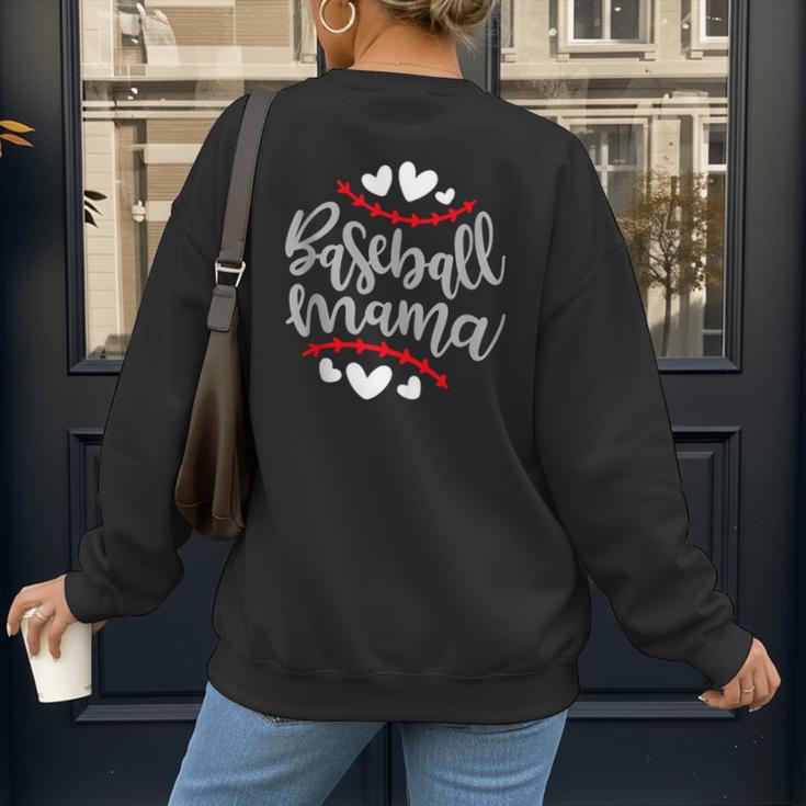 Baseball Mom Mama Women's Sweatshirt Back Print Baseball Mom Mama Women's Sweatshirt Back Print