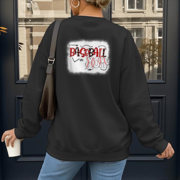 Baseball Mom Mommy Baseball Player Women's Sweatshirt Back Print Baseball Mom Mommy Baseball Player Women's Sweatshirt Back Print