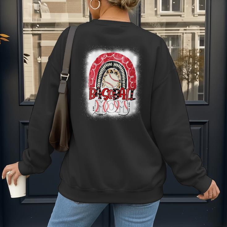 Baseball Mom Rainbow Boho Mommy Women's Sweatshirt Back Print Baseball Mom Rainbow Boho Mommy Women's Sweatshirt Back Print