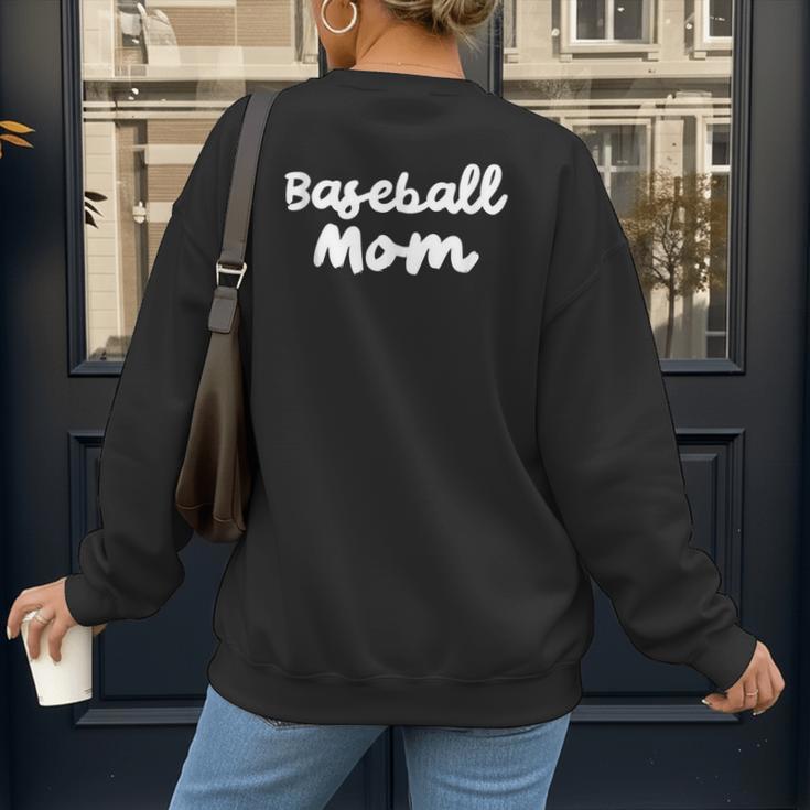 Baseball Mom Retro Women's Sweatshirt Back Print