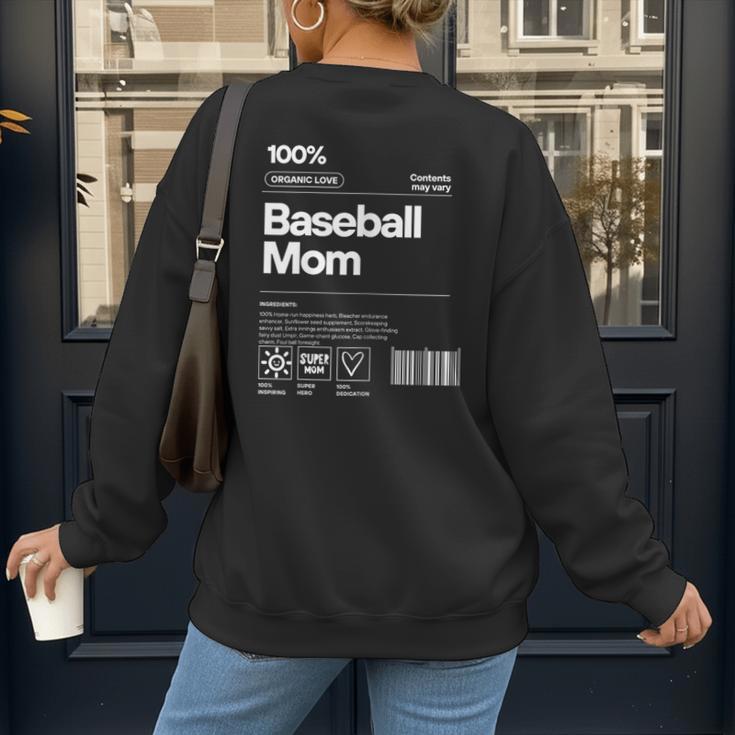Baseball Mom Graphic Tees For Women Women's Sweatshirt Back Print Baseball Mom Graphic Tees For Women Women's Sweatshirt Back Print
