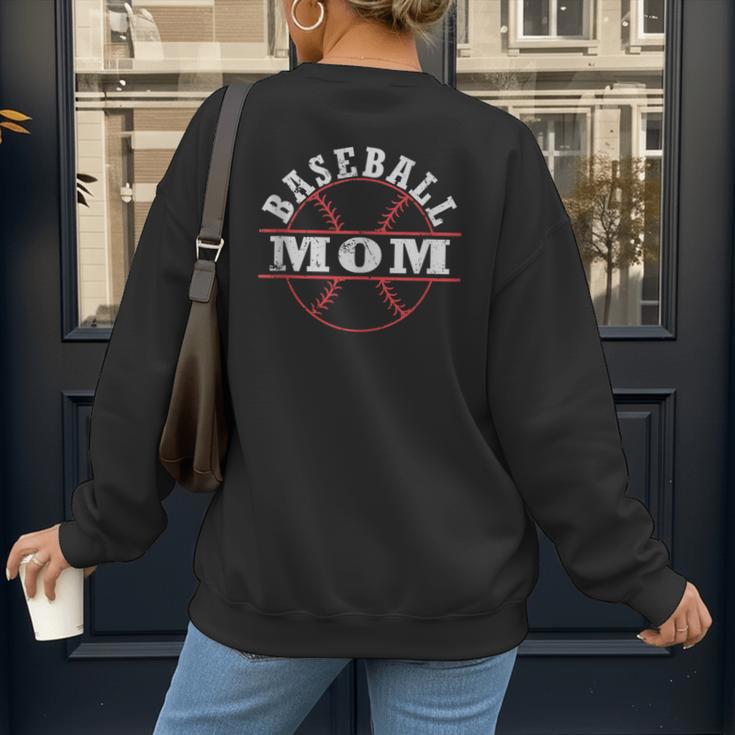 Baseball Mom For Women Women's Sweatshirt Back Print Baseball Mom For Women Women's Sweatshirt Back Print