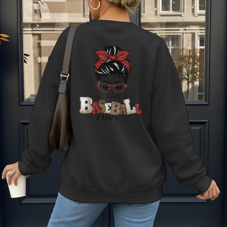I Am Baseball Mom Women's Sweatshirt Back Print I Am Baseball Mom Women's Sweatshirt Back Print