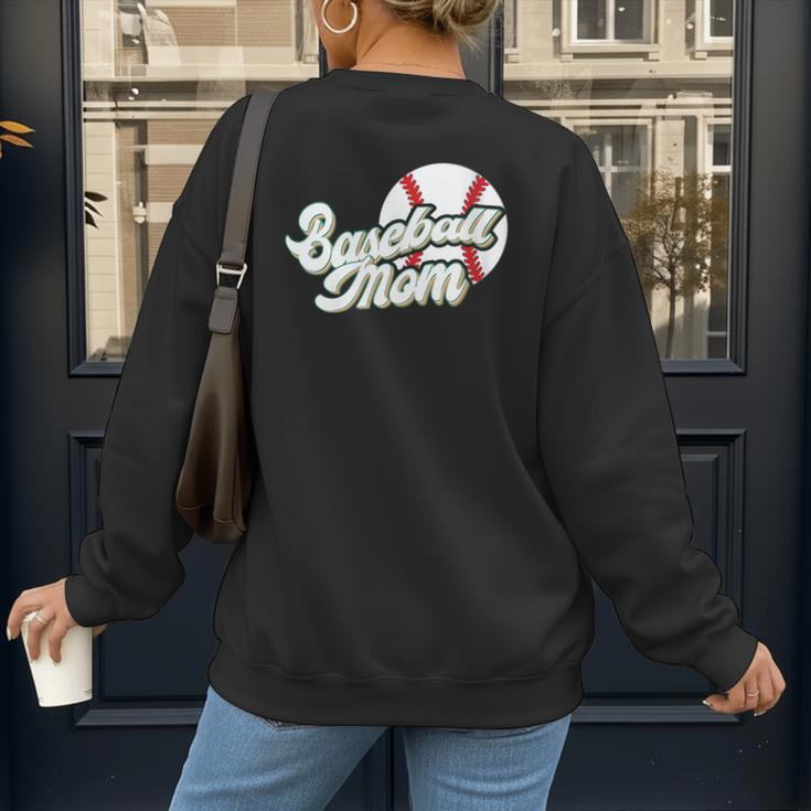 Baseball Mom's Favorite Game Day Women's Sweatshirt Back Print Baseball Mom's Favorite Game Day Women's Sweatshirt Back Print