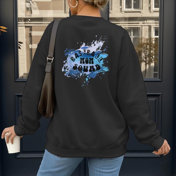 Baseball Sons Baseball Moms Squad Women's Sweatshirt Back Print