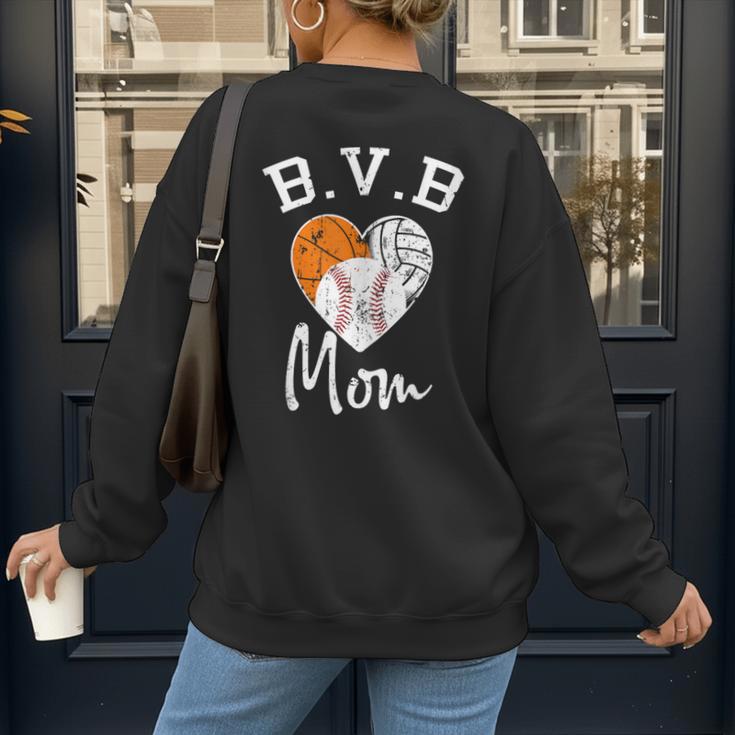 Basketball Volleyball Baseball Mom For Women Women's Sweatshirt Back Print