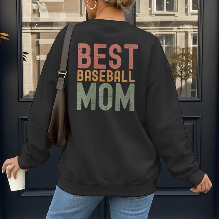 Best Baseball Mom Sports Cute Moms Day Women's Sweatshirt Back Print Best Baseball Mom Sports Cute Moms Day Women's Sweatshirt Back Print