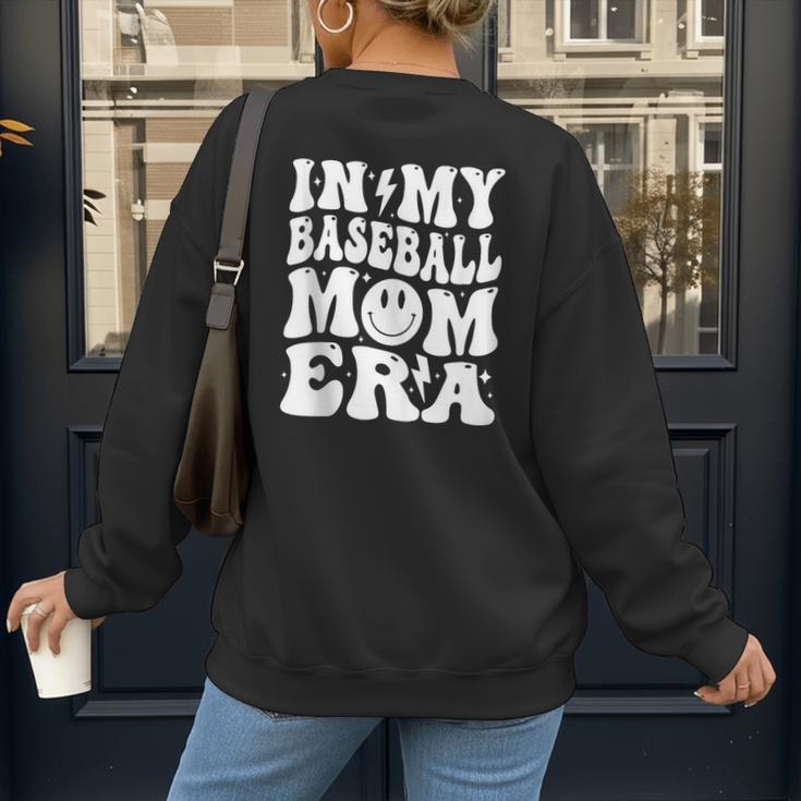 Family Mama In My Baseball Mom Era Women's Sweatshirt Back Print Family Mama In My Baseball Mom Era Women's Sweatshirt Back Print