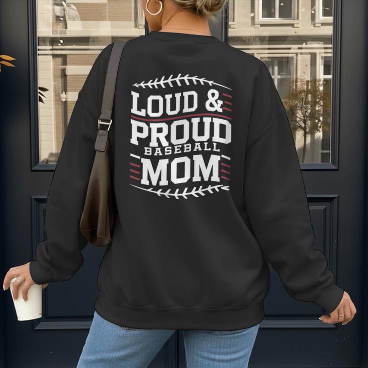 Loud & Proud Baseball Mom Mama Sport Cute Women's Sweatshirt Back Print Loud & Proud Baseball Mom Mama Sport Cute Women's Sweatshirt Back Print