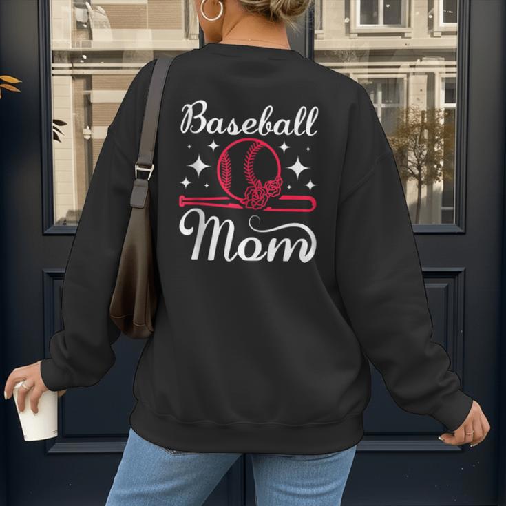 Mommy Baseball Mom Women's Sweatshirt Back Print