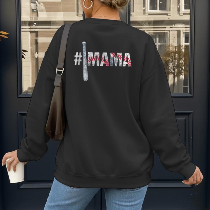 Number One Baseball Mom For Mothers Day Baseball Mama Women's Sweatshirt Back Print Number One Baseball Mom For Mothers Day Baseball Mama Women's Sweatshirt Back Print